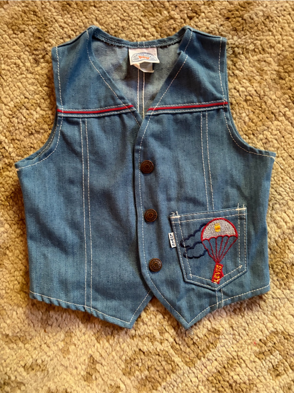 Vintage 1970s Levi's Denim Vest